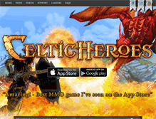 Tablet Screenshot of celtic-heroes.com